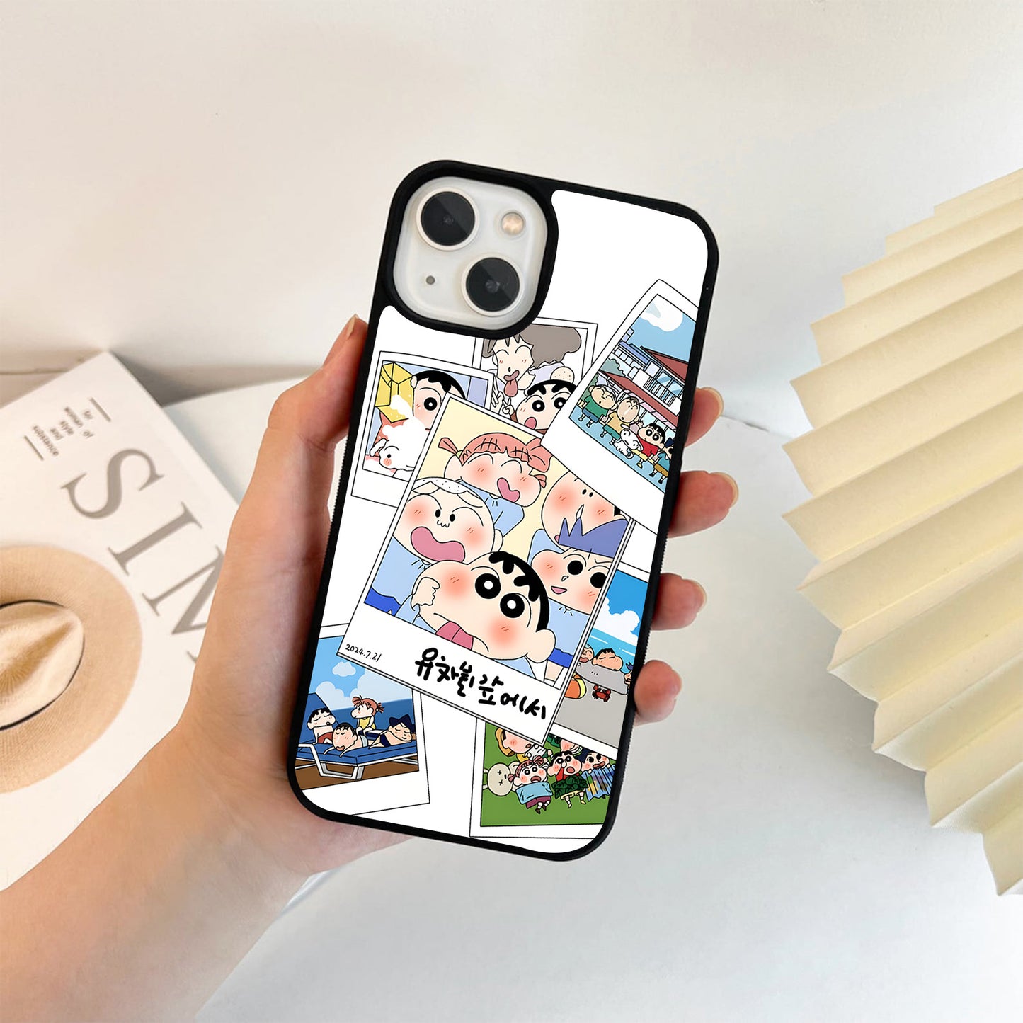 Cute Memories Shinchan Glass Case
