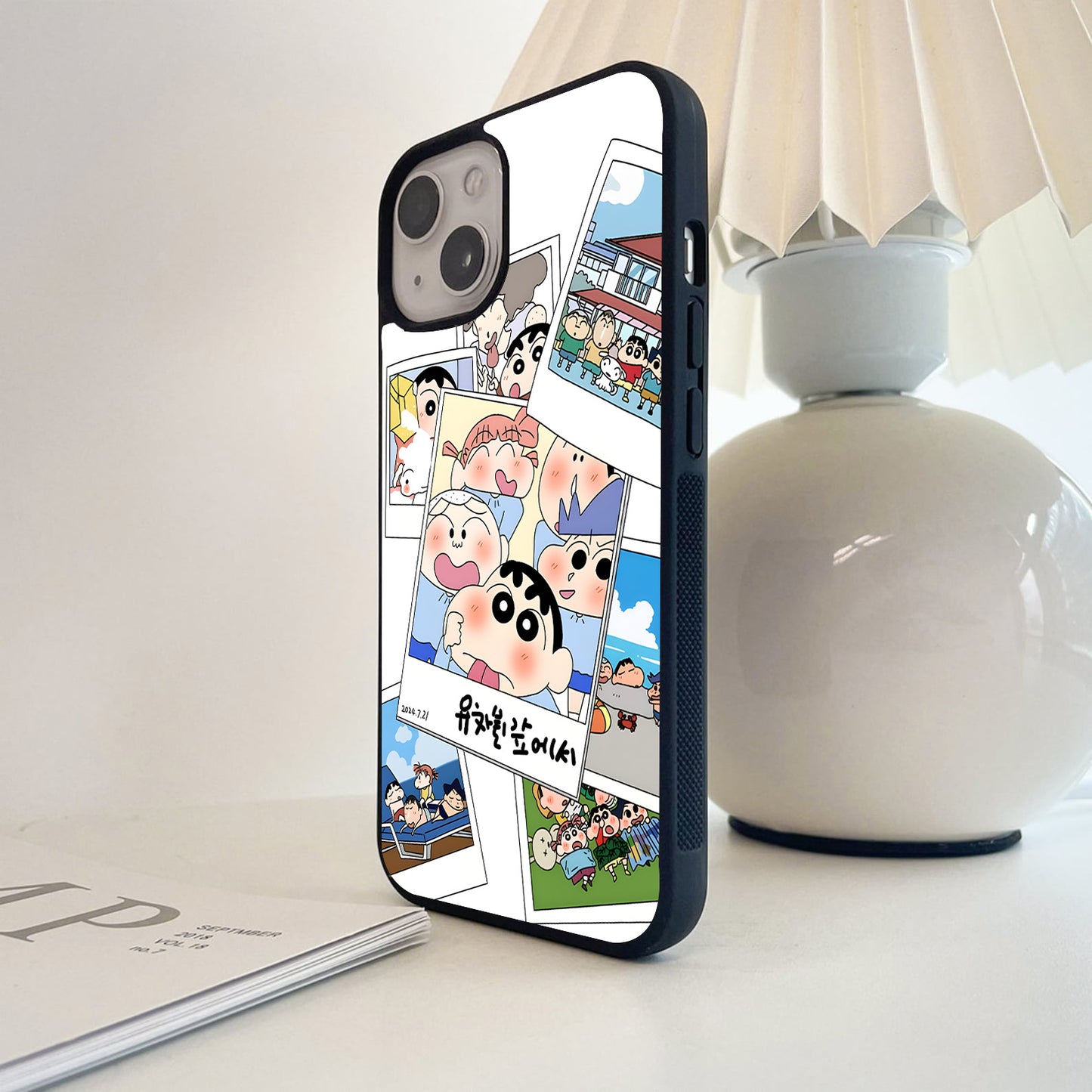 Cute Memories Shinchan Glass Case