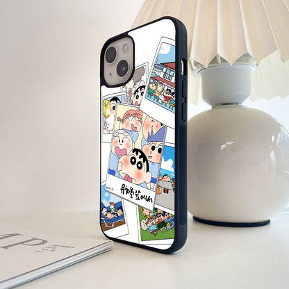 Cute Memories Shinchan Glass Case