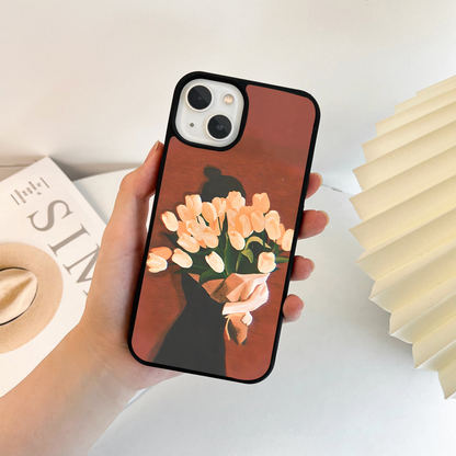 Blush Bloom Aura Glass Case