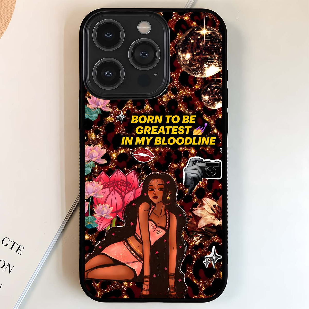 Golden Baddie Era Glass Case