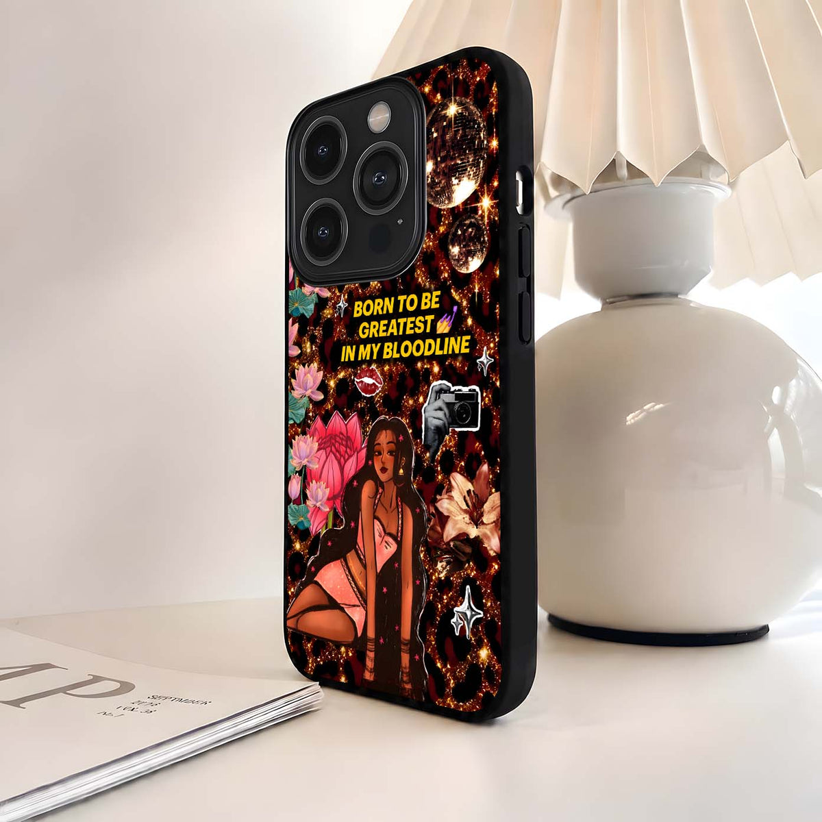 Golden Baddie Era Glass Case