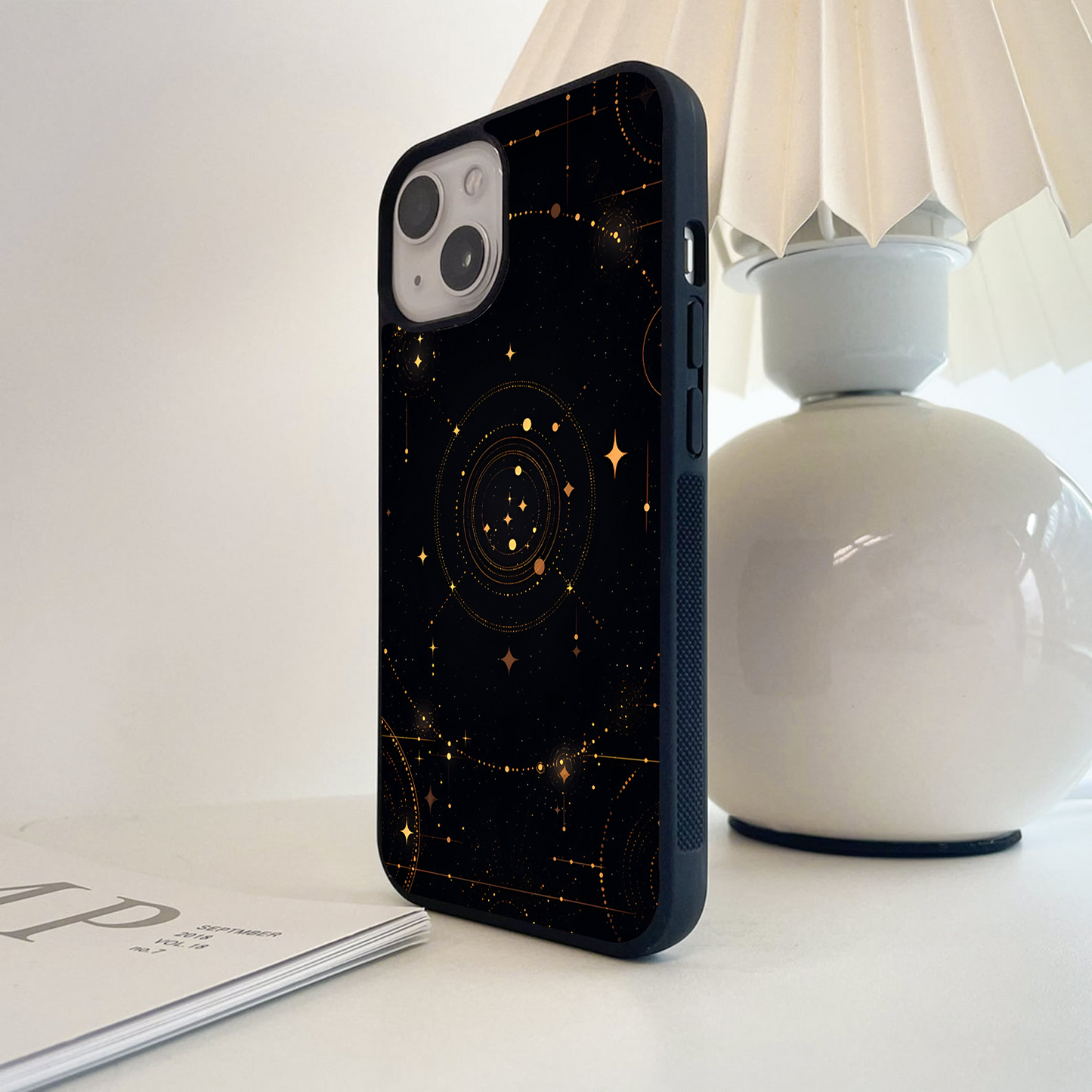 Celestial Dot Circuit Glass Case