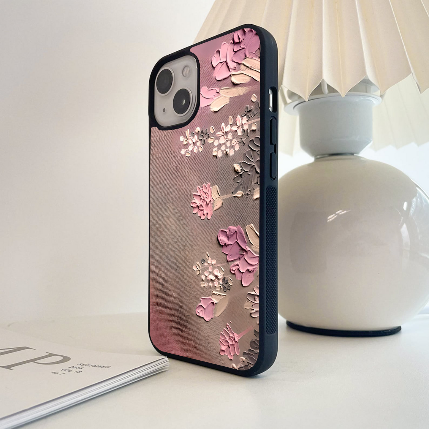 Rosy Tactile Whispers Glass Case