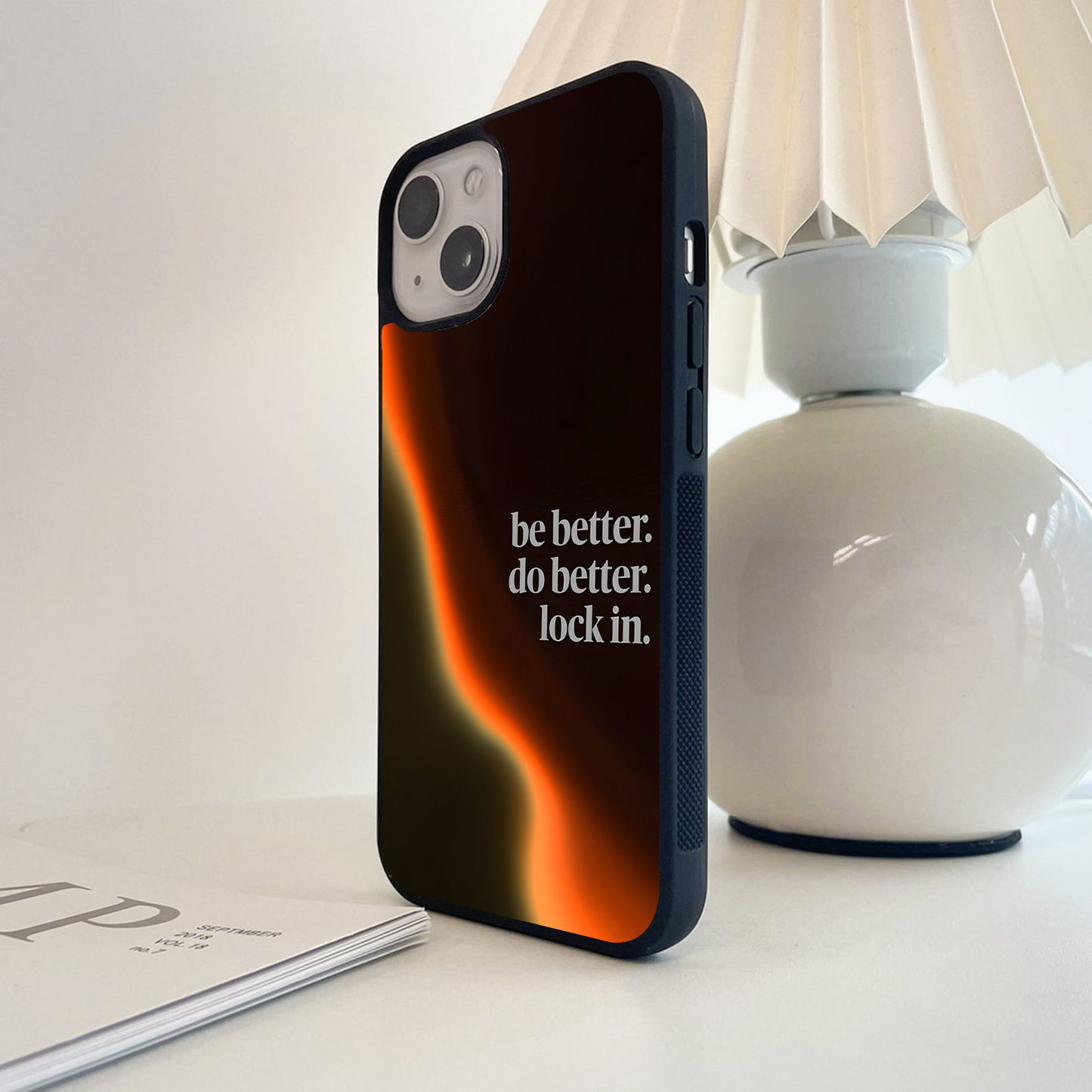 Be Better Do Better Quote Glass Case