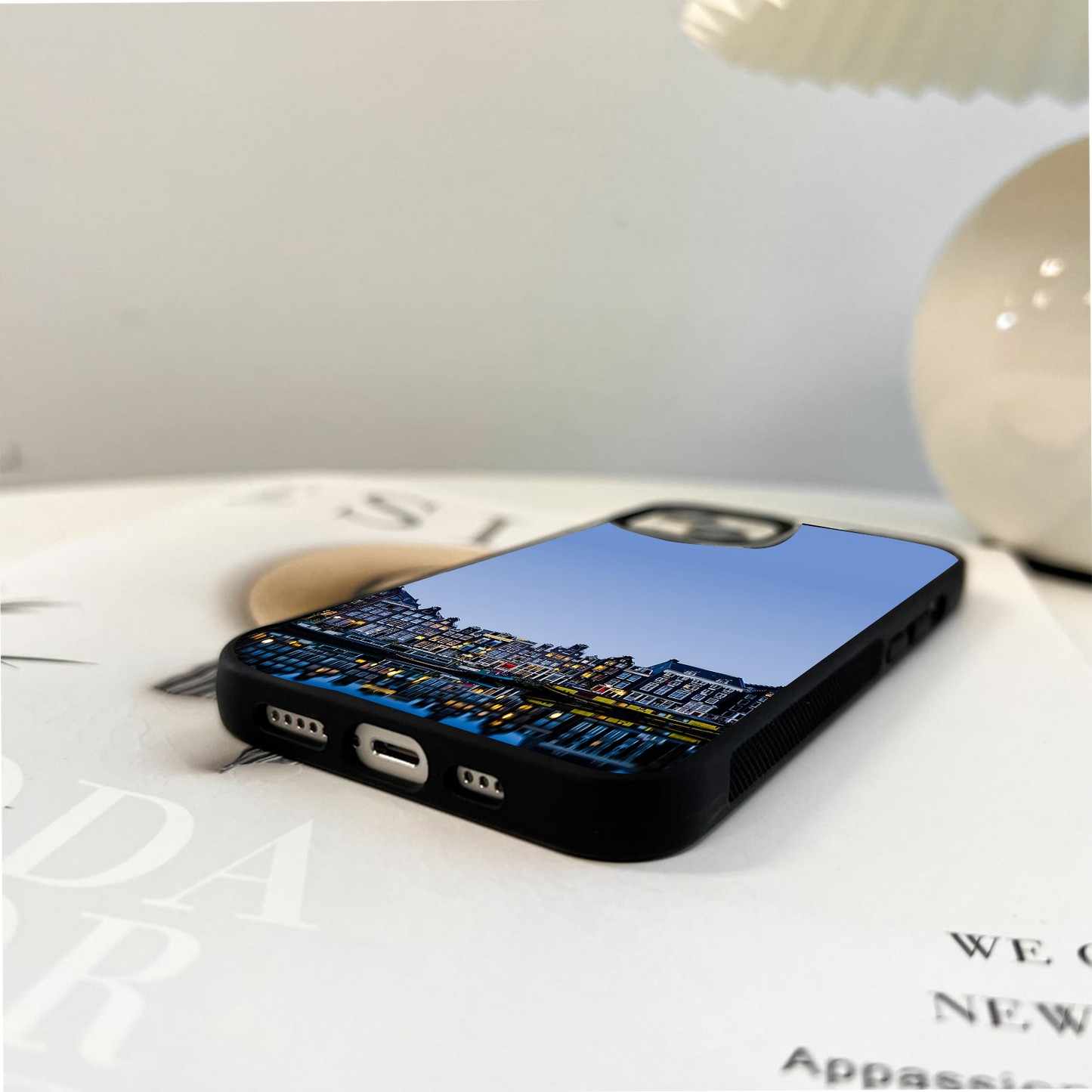 Amsterdam Night Glass Case