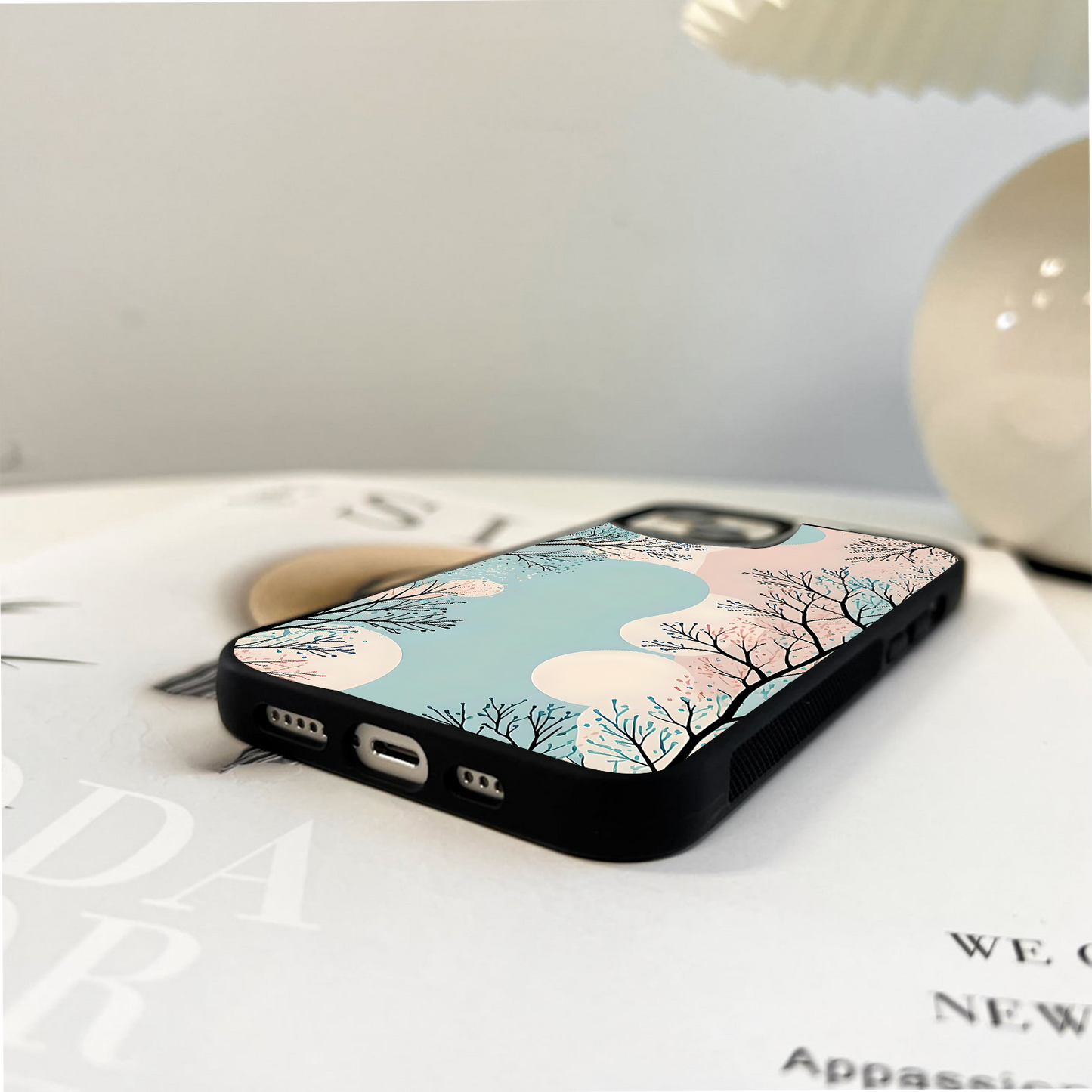 Color blobs Tree Glass Case