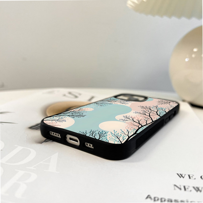 Color blobs Tree Glass Case