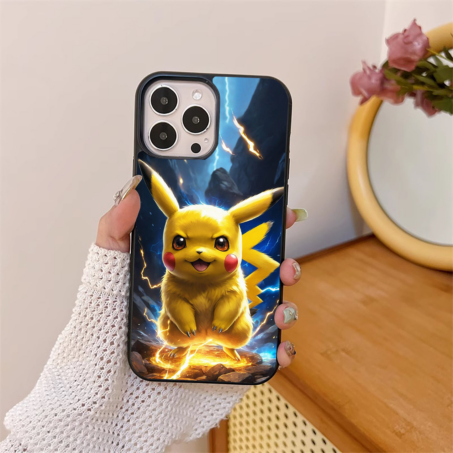 Thunder Pikachu Glass Case