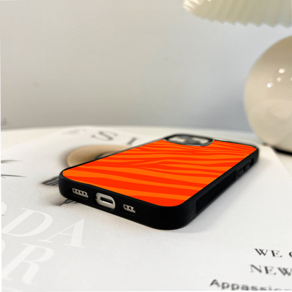 Fiery Stripe Rush Glass Case