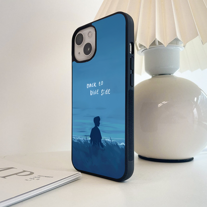 Back To Blus Side Quote Glass Case