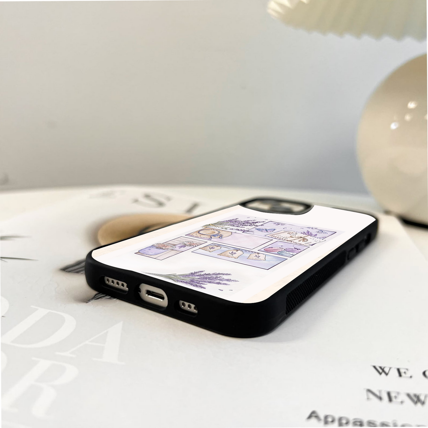 Lavender Love Letters Glass Case