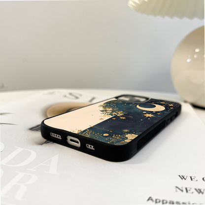 Golden Moon Night Glass Case