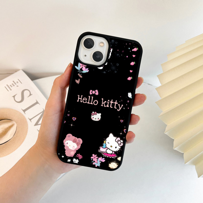 Black Background & Hello Kitty Glass Case