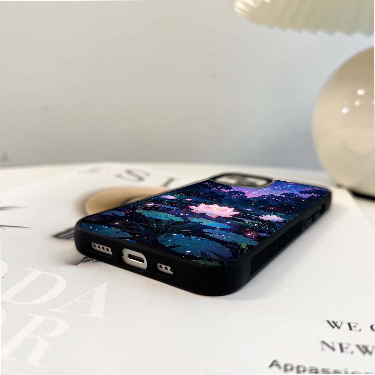 Lotus Starlight Serenity Glass Case