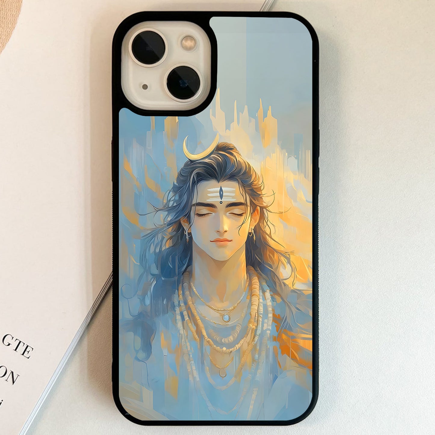 Sacred Shiva Blessings Glass Case
