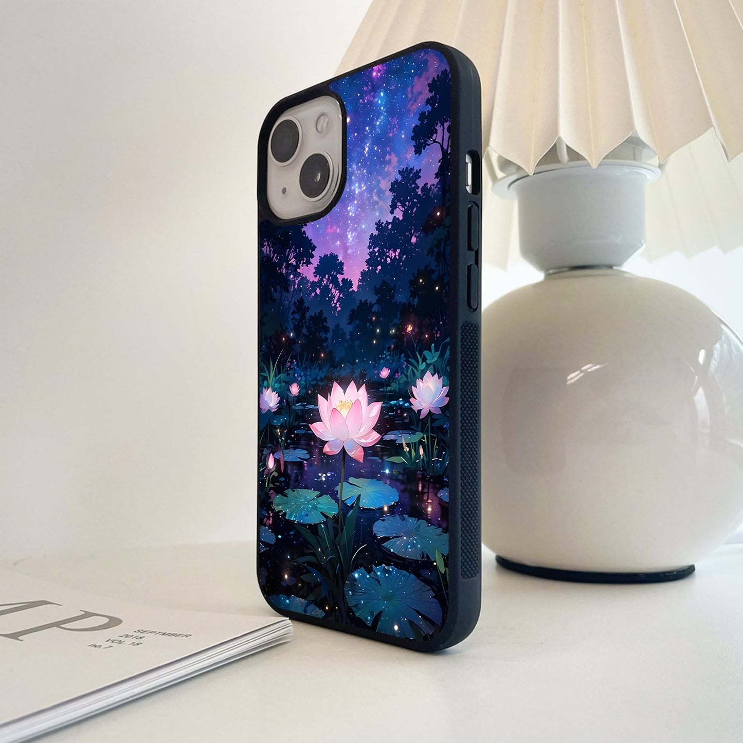 Lotus Starlight Serenity Glass Case