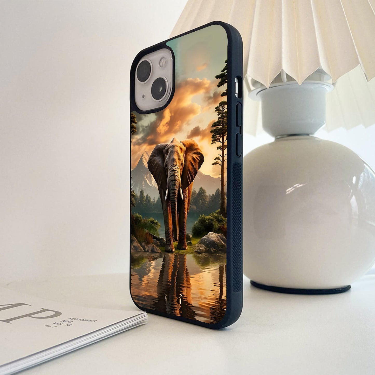 National Heritage Elephant Glass Case