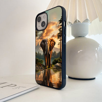 National Heritage Elephant Glass Case