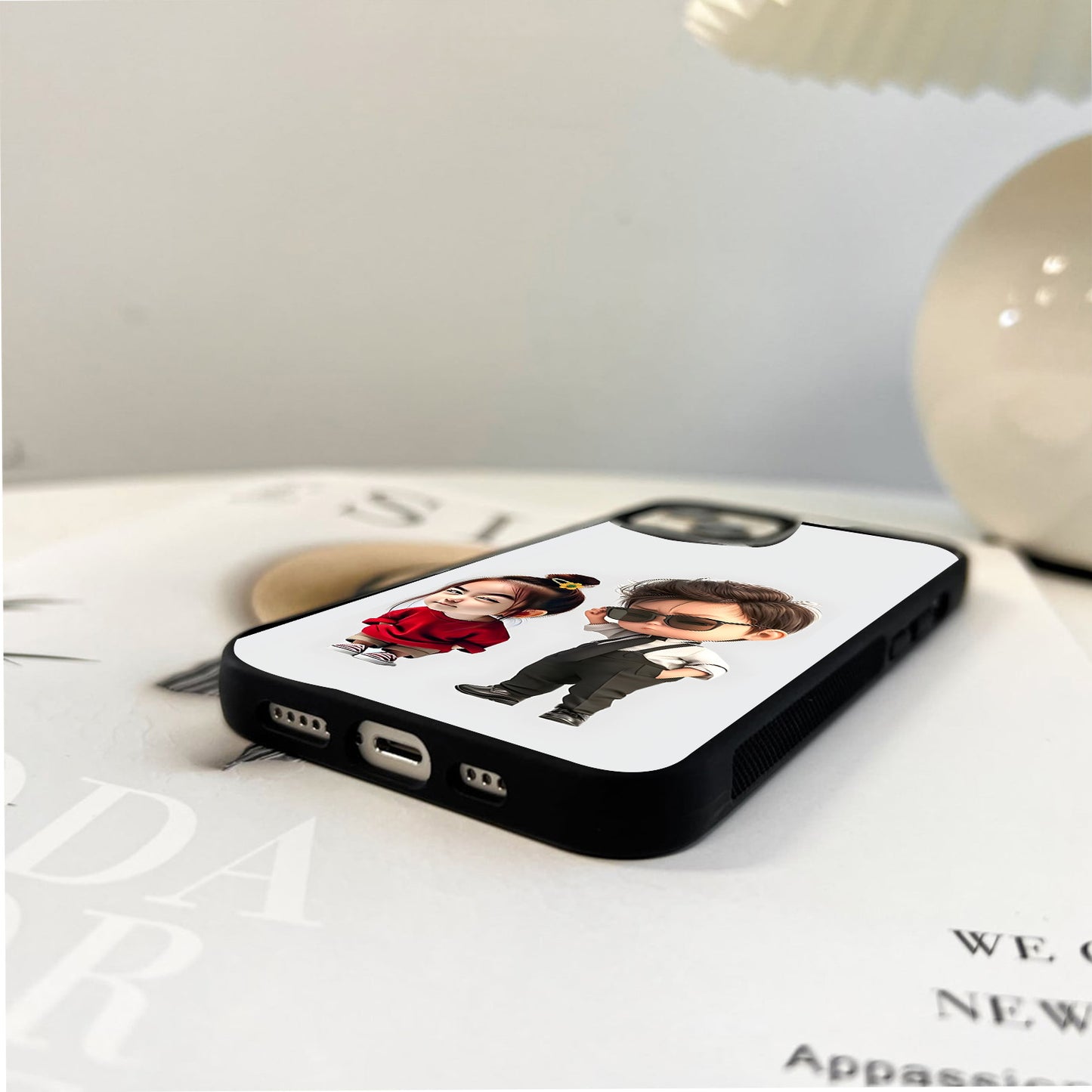 Minimal Sibling Bond Glass Case