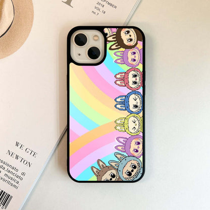Rainbow Art Labubu Glass Case