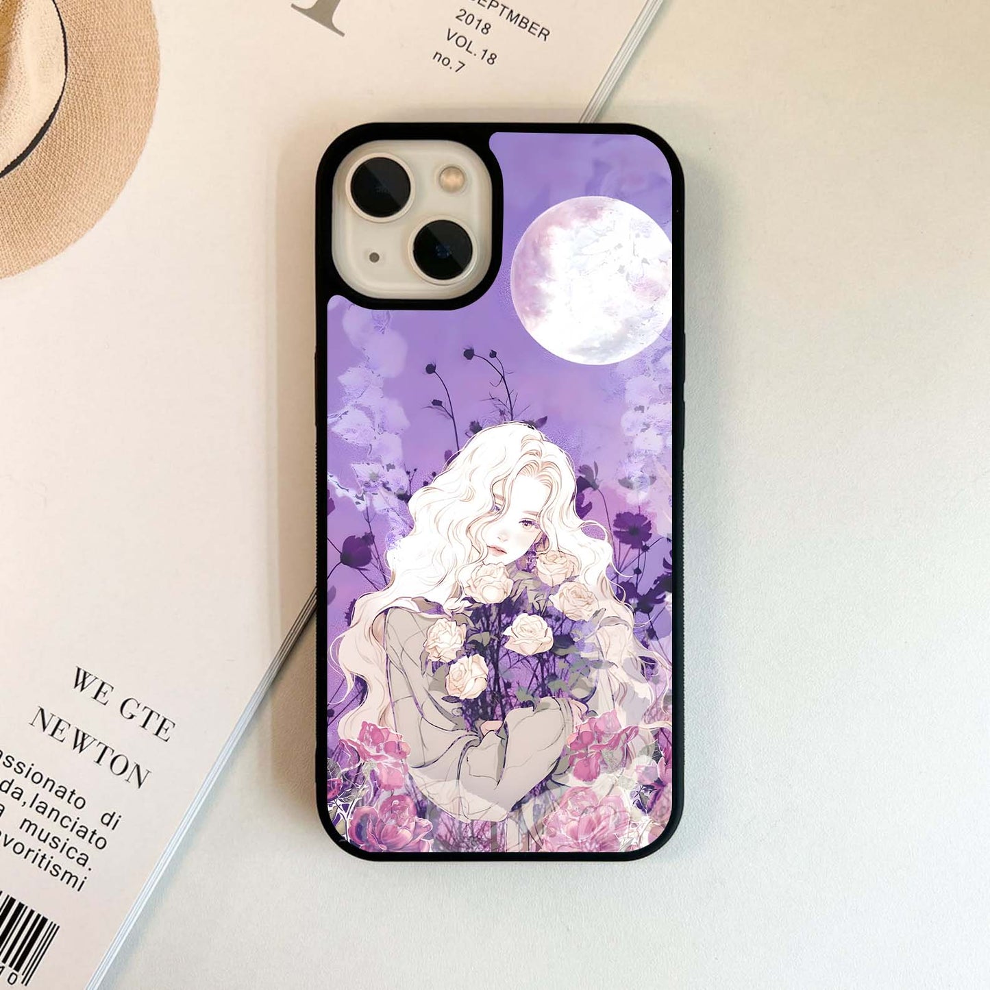 Purple Aesthetic Queen Glass Case