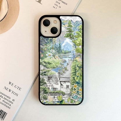 Wateric mountain Art Glass Case