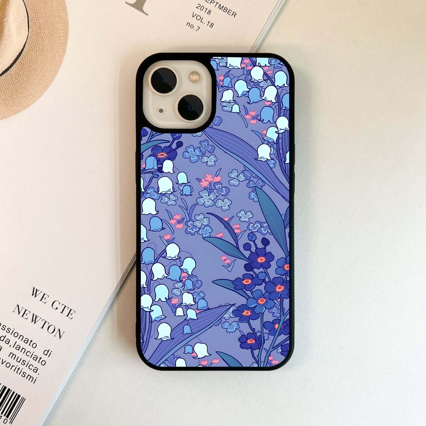 Whispering Bluebells Glass Case