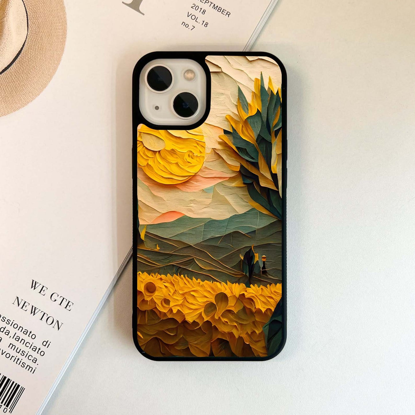 Golden Horizon Flow Glass Case