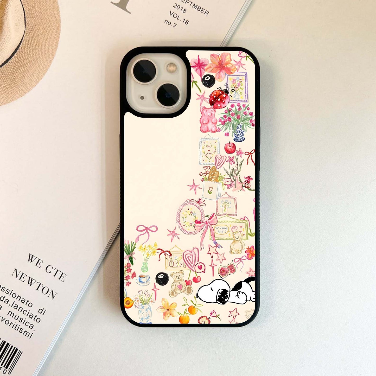 Aesthetic Object & Snoopy Glass Case