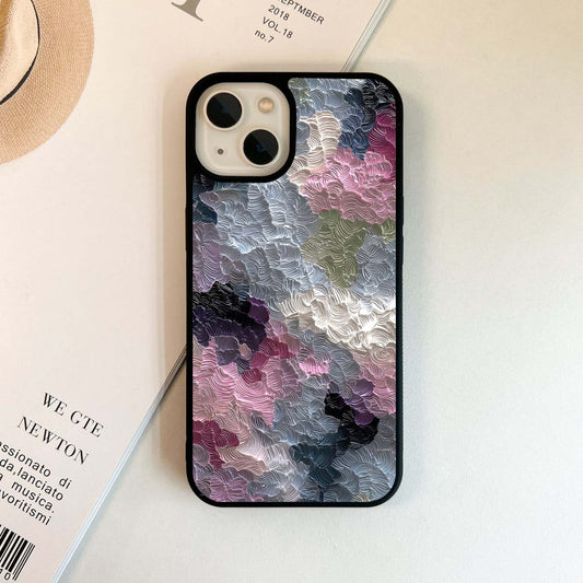 Whipped Paint Swirl Glass Case