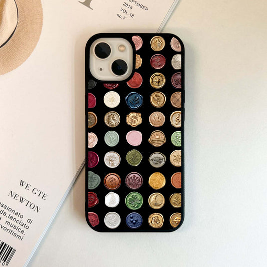 Wax Seal Pattern Glass Case