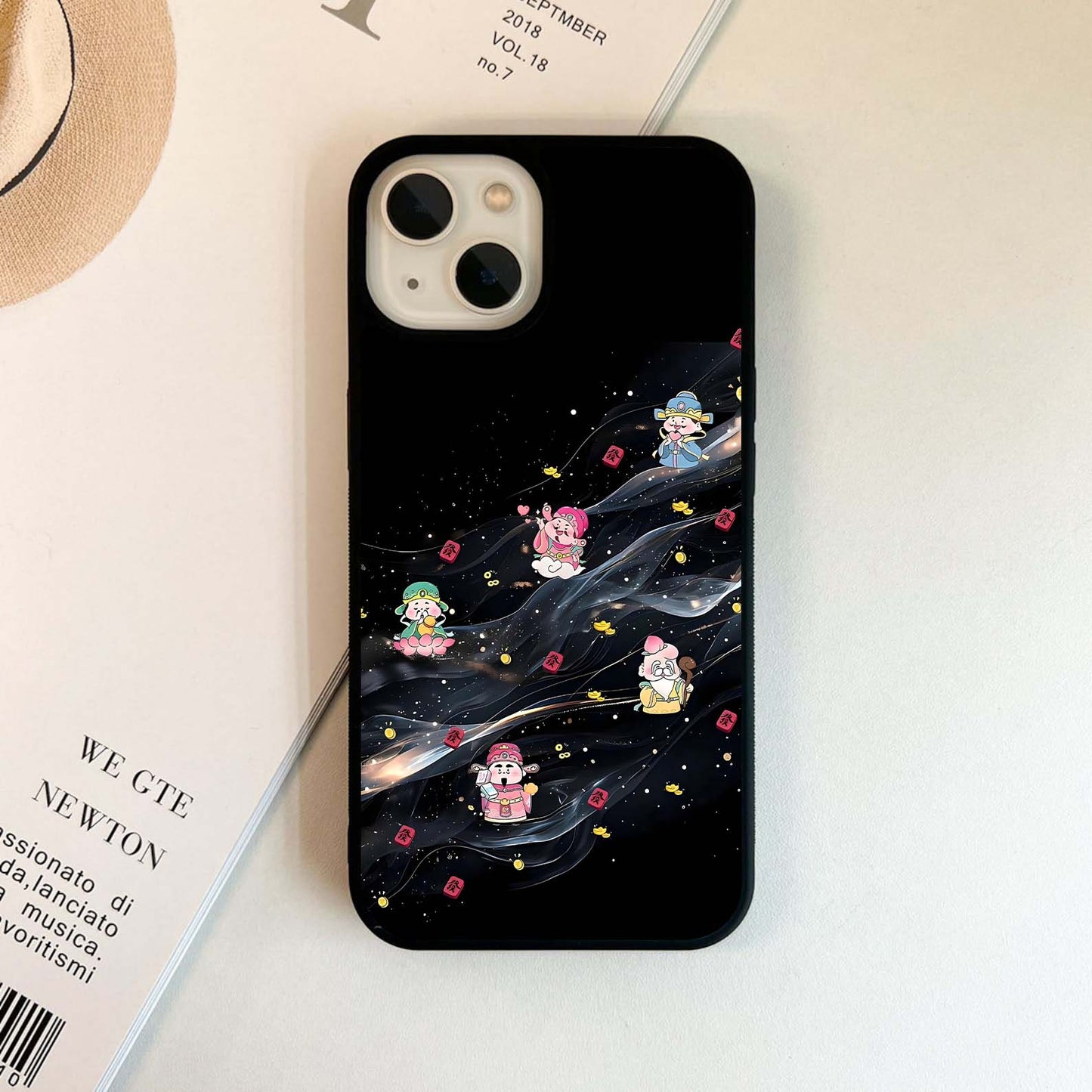 Galaxy Pig Gods Glass Case