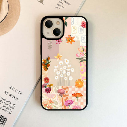 Warm Glow Petals Glass Case