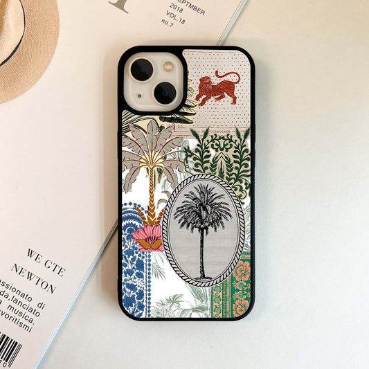 Aesthetic Tropical Tapestry Glass Case