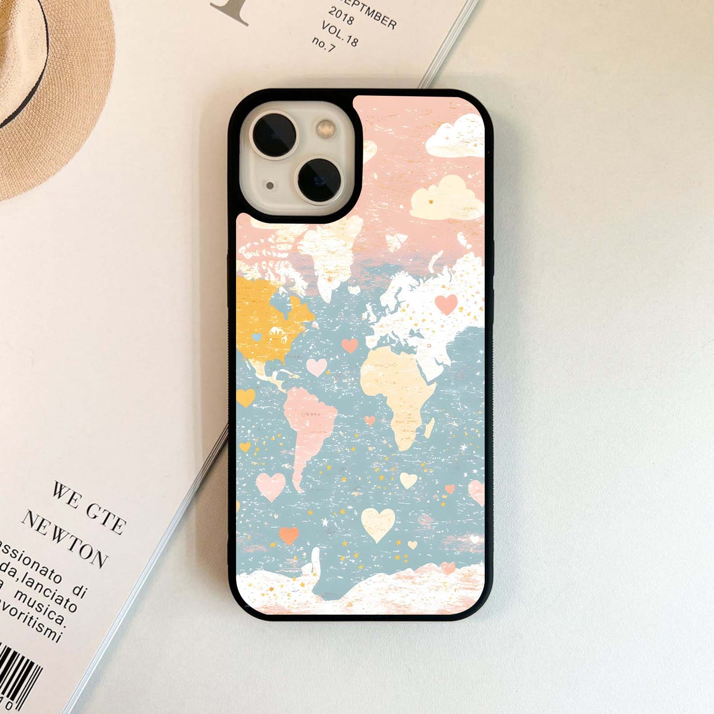 Love Around Earth Glass Case