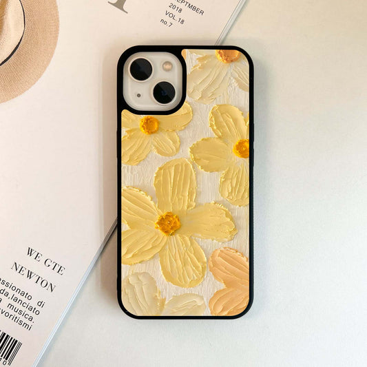 Golden Petal Delight Glass Case