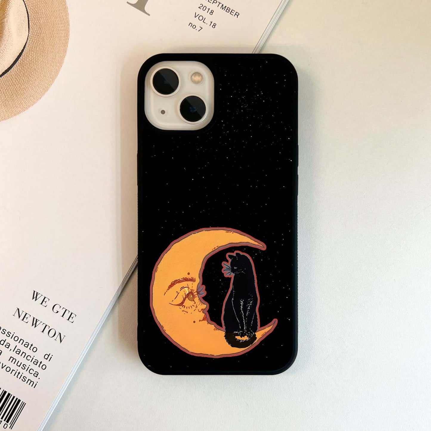 Moonlit Cat Gaze Glass Case