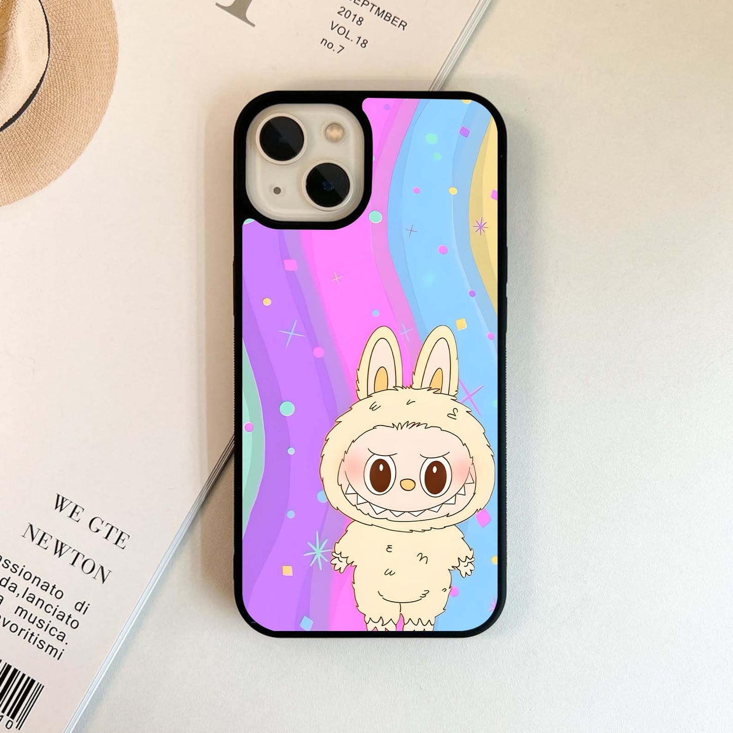 Anger Labubu Glass Case