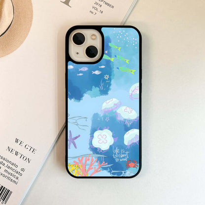 Ocean Doodle Reef Glass Case