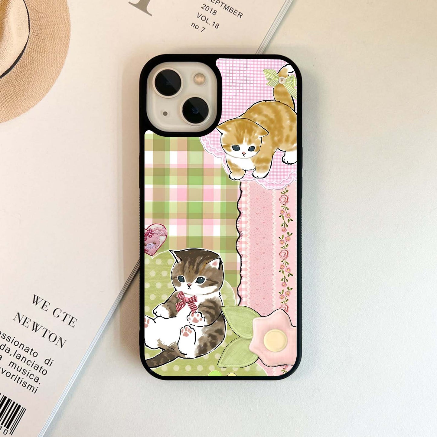 Cats Sweet Button Glass Case