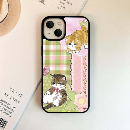 Cats Sweet Button Glass Case