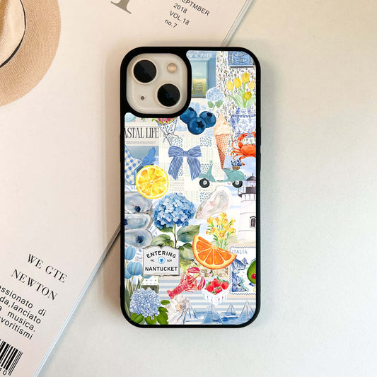 Coastal summery Glass Case