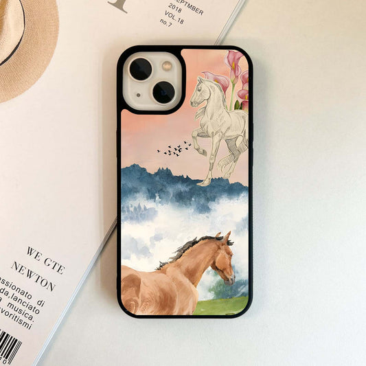 Pastel Horizon Stallion Glass Case