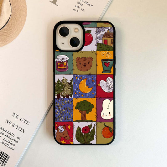 Patchwork Cozy Glass Case