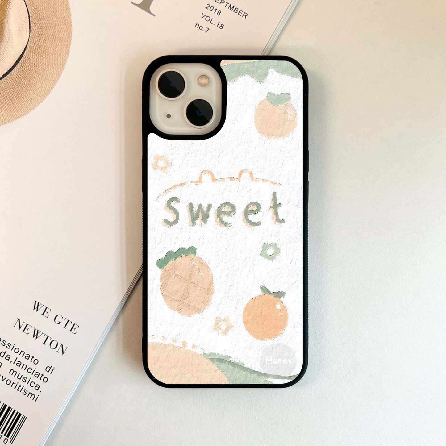 Sweet Fruit Pastel Glass Case