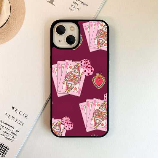 Queen Cards Playing Glass Case