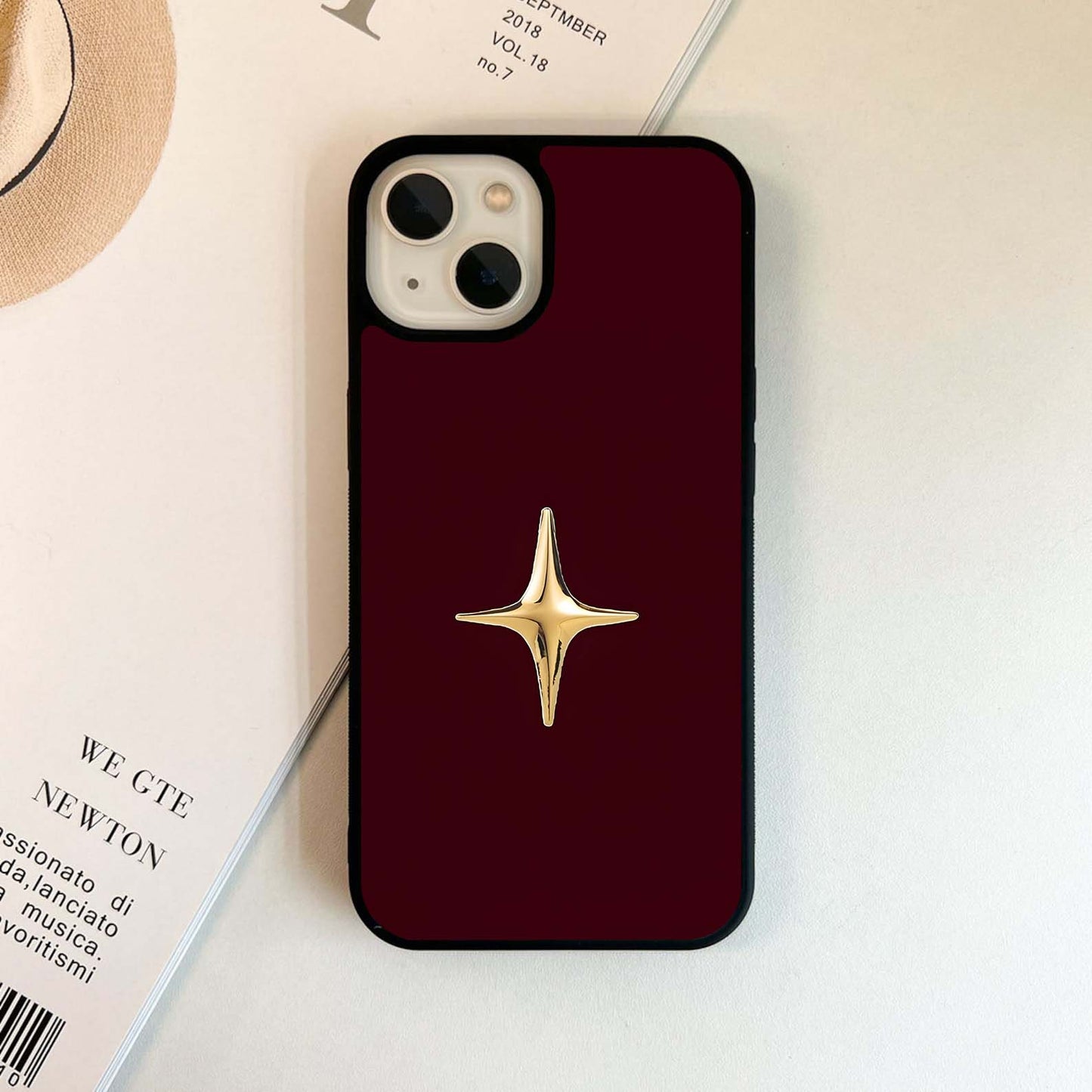 Single Radiant Golden Star Glass Case