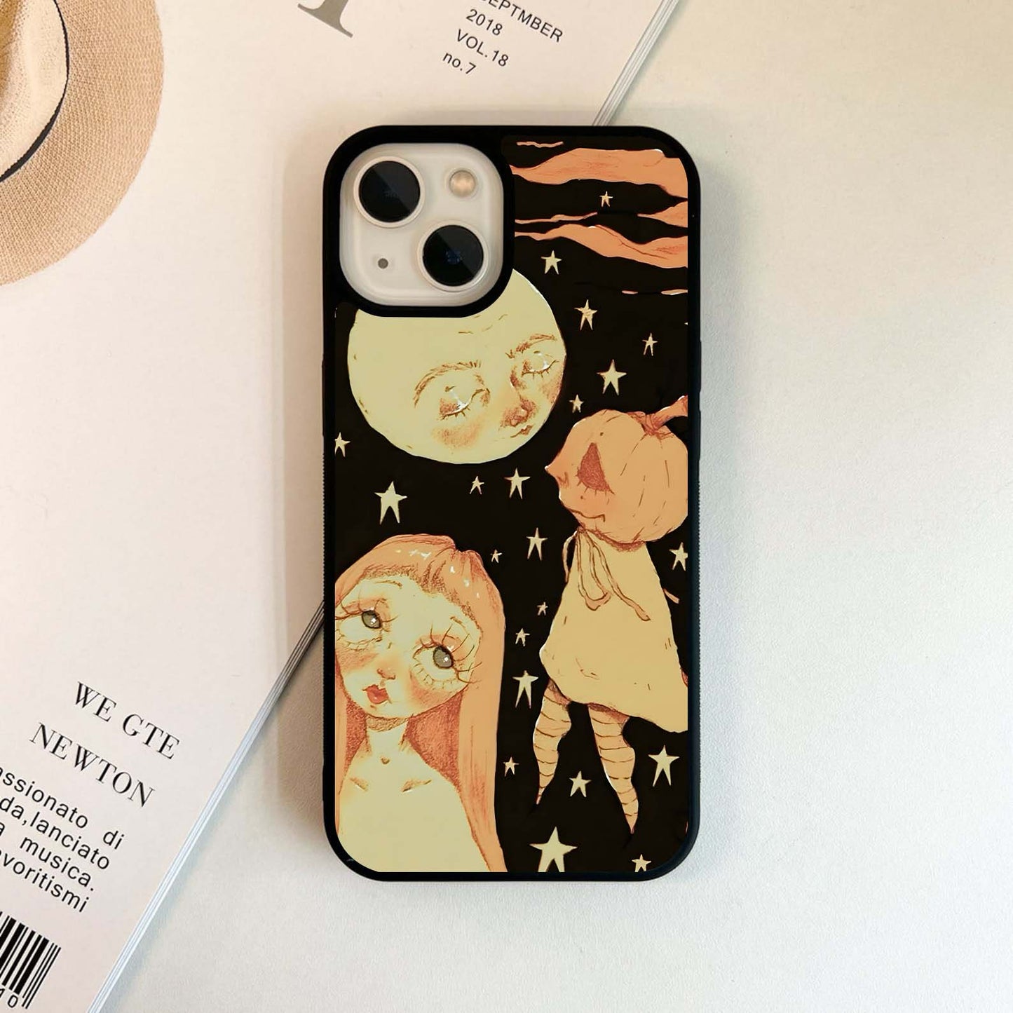 Pumpkin Moon Glass Case