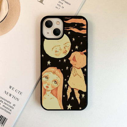 Pumpkin Moon Glass Case